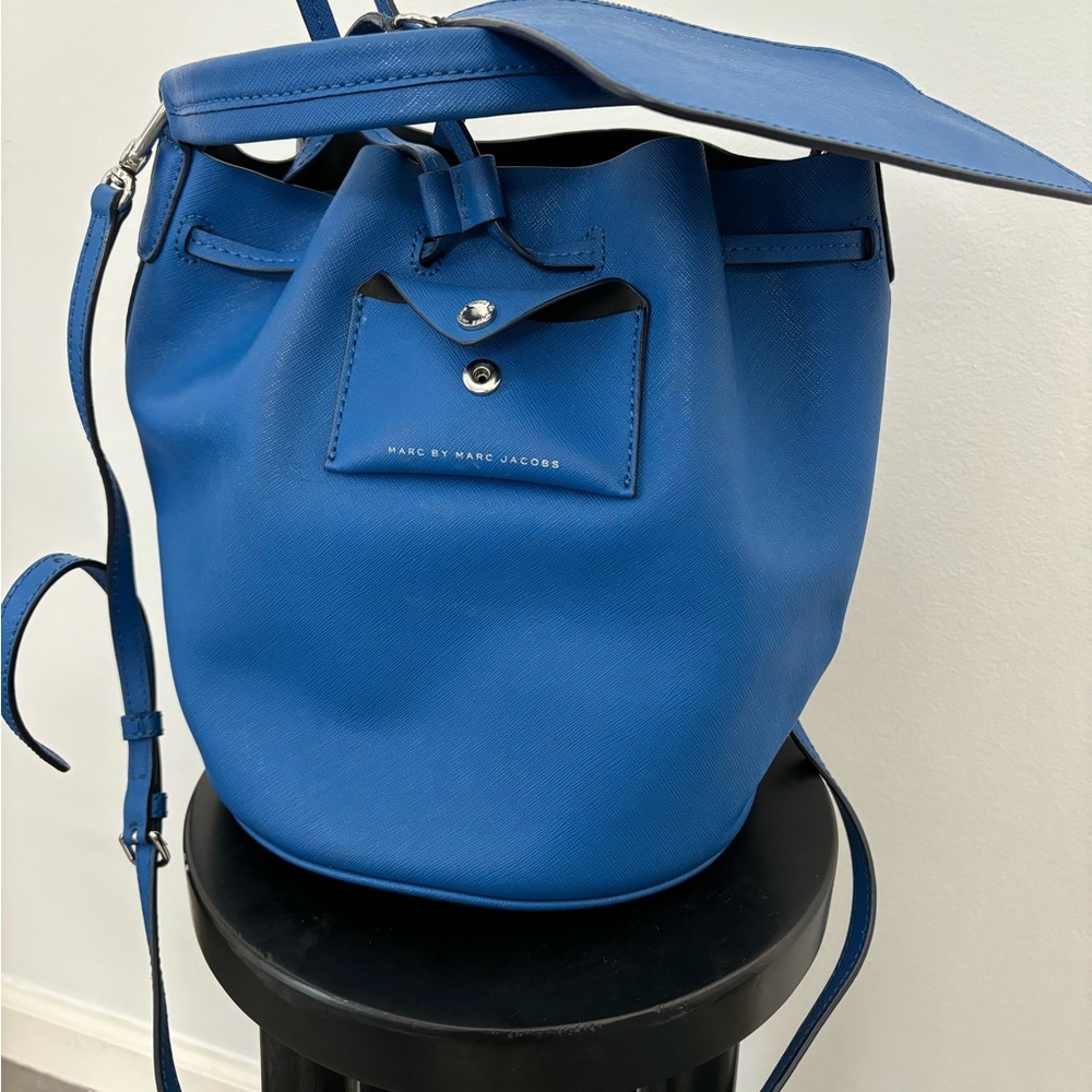 Blue Marc Jacobs bucket bag